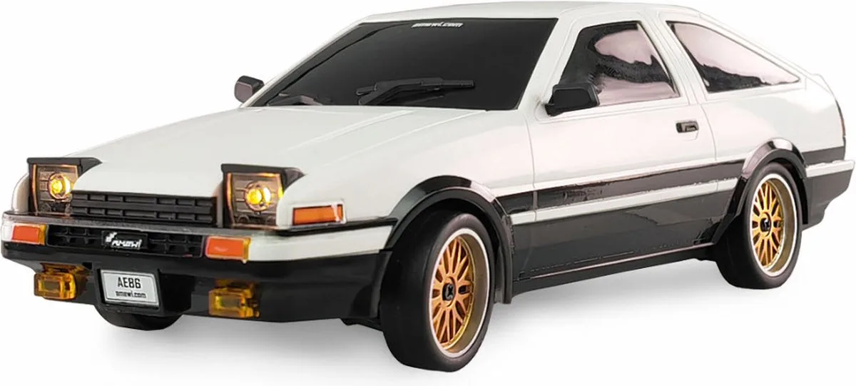 Amewi 1:18 RC auto Elektro Straatmodel AE86 Sprinter Trueno Scale Drift Brushed Achterwielaandrijving RTR 2,4 GHz I van Amewi in Wit – productfoto