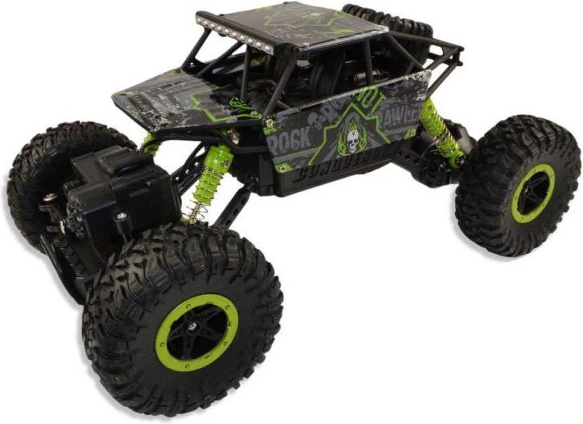 RC Crawler Conqueror 4WD 1:18 RTR schwarz/grün /14+ von Amewi in Grün – Produktfoto