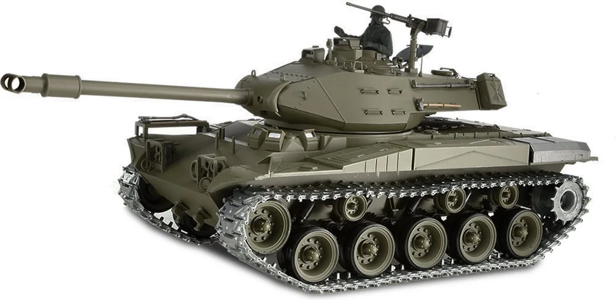 Walker Bulldog M41 R&S/Metallketten/Metallgetriebe/QC de Amewi en Vert – photo du produit