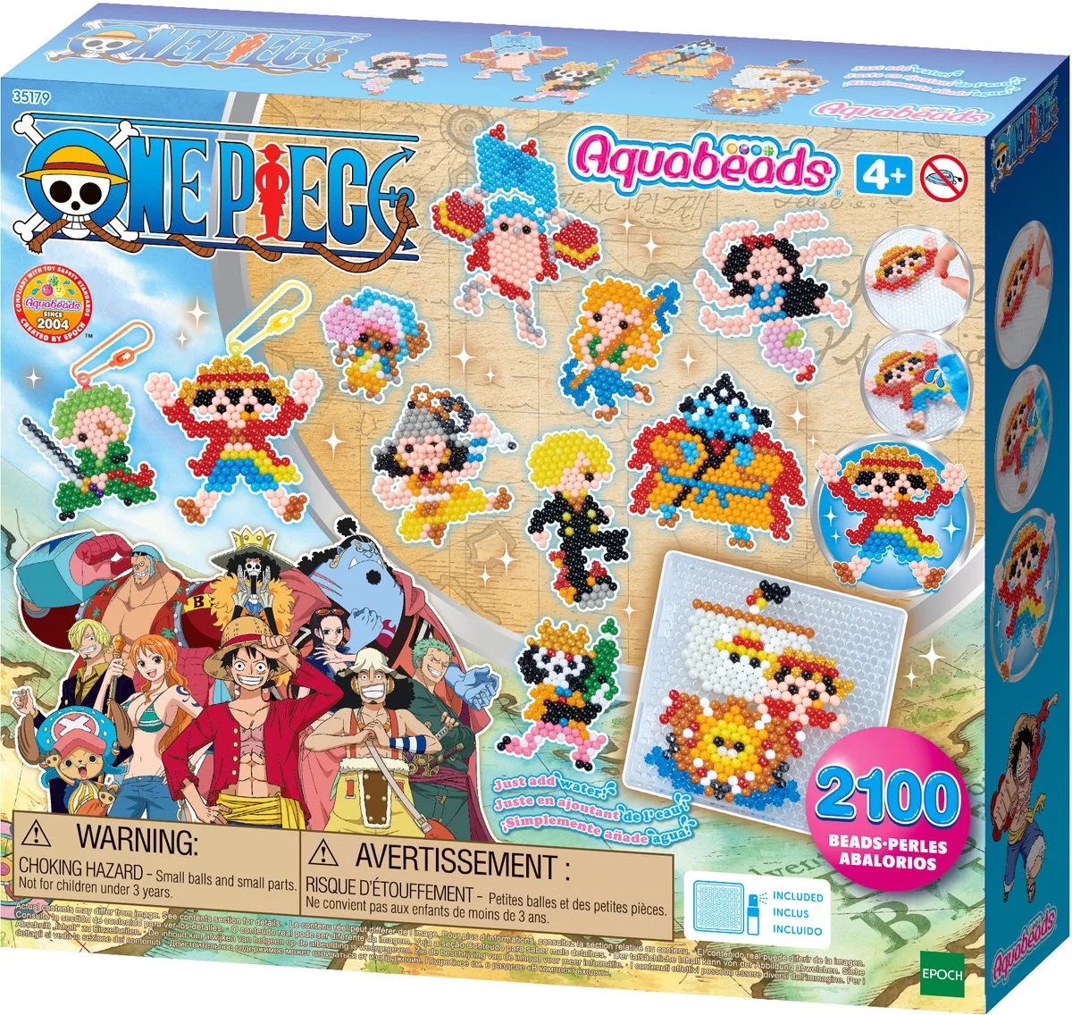 Aquabeads 35179 One Piece Starter Craft set- 2100 parels- knutselen- parels die met water aan elkaar plakken fra Aquabeads i Flerfarvet – produktbillede