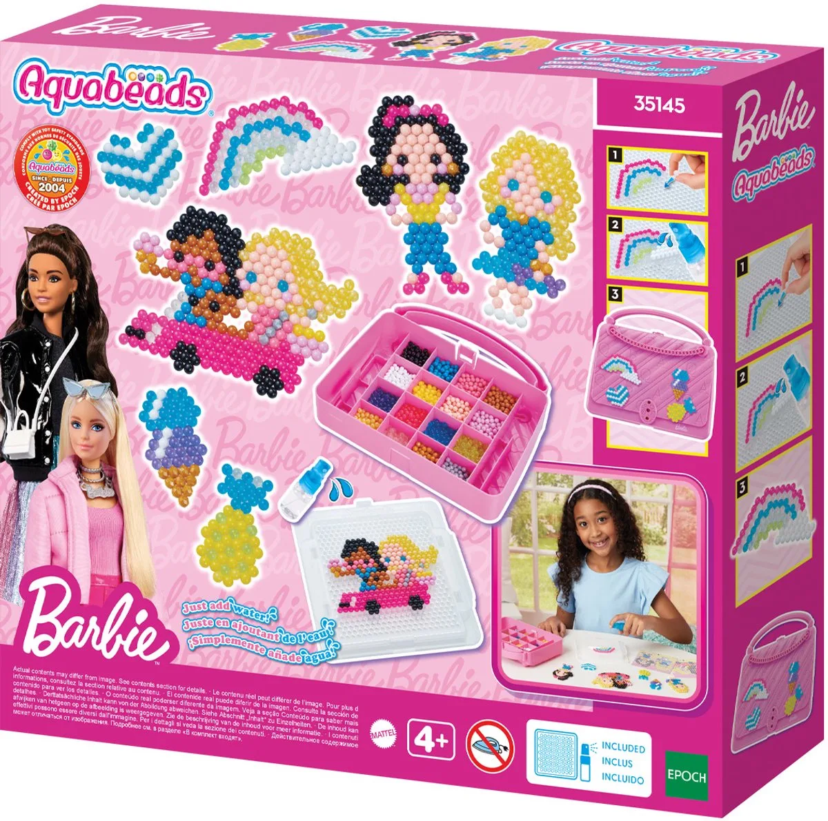 Barbie meeneemkoffer van Aquabeads in Meerkleurig – productfoto