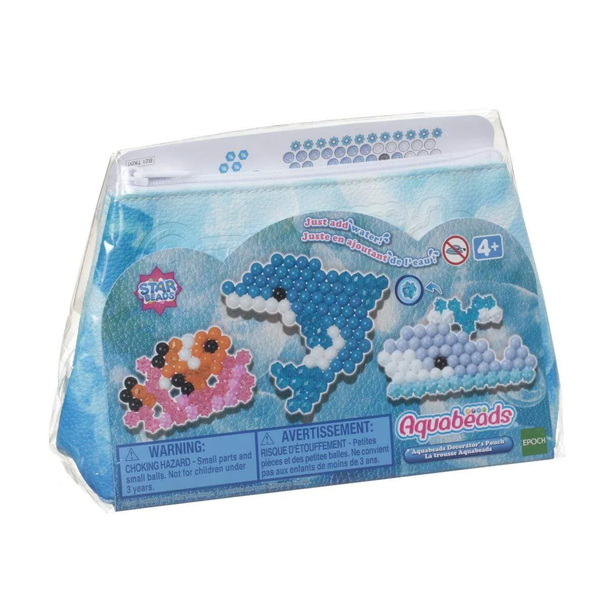 Designtäschchen, 1 Stück, 3-fach sortiert fra Aquabeads – produktbillede
