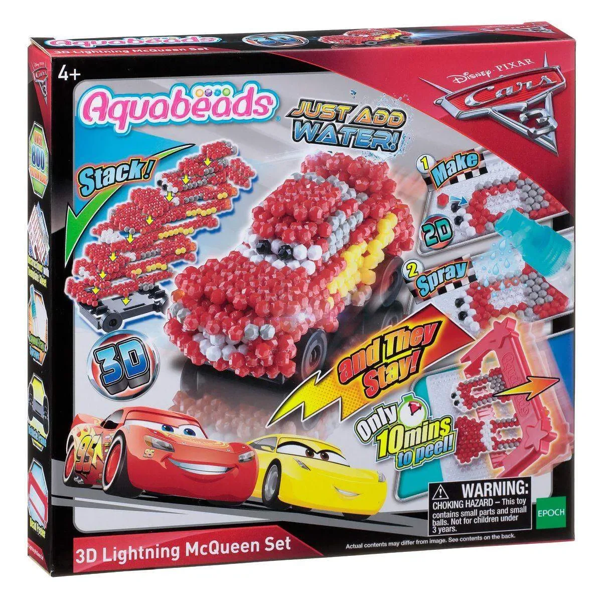 Disney Pixar Cars 3 Lightning McQueen 3D Set von Aquabeads – Produktfoto