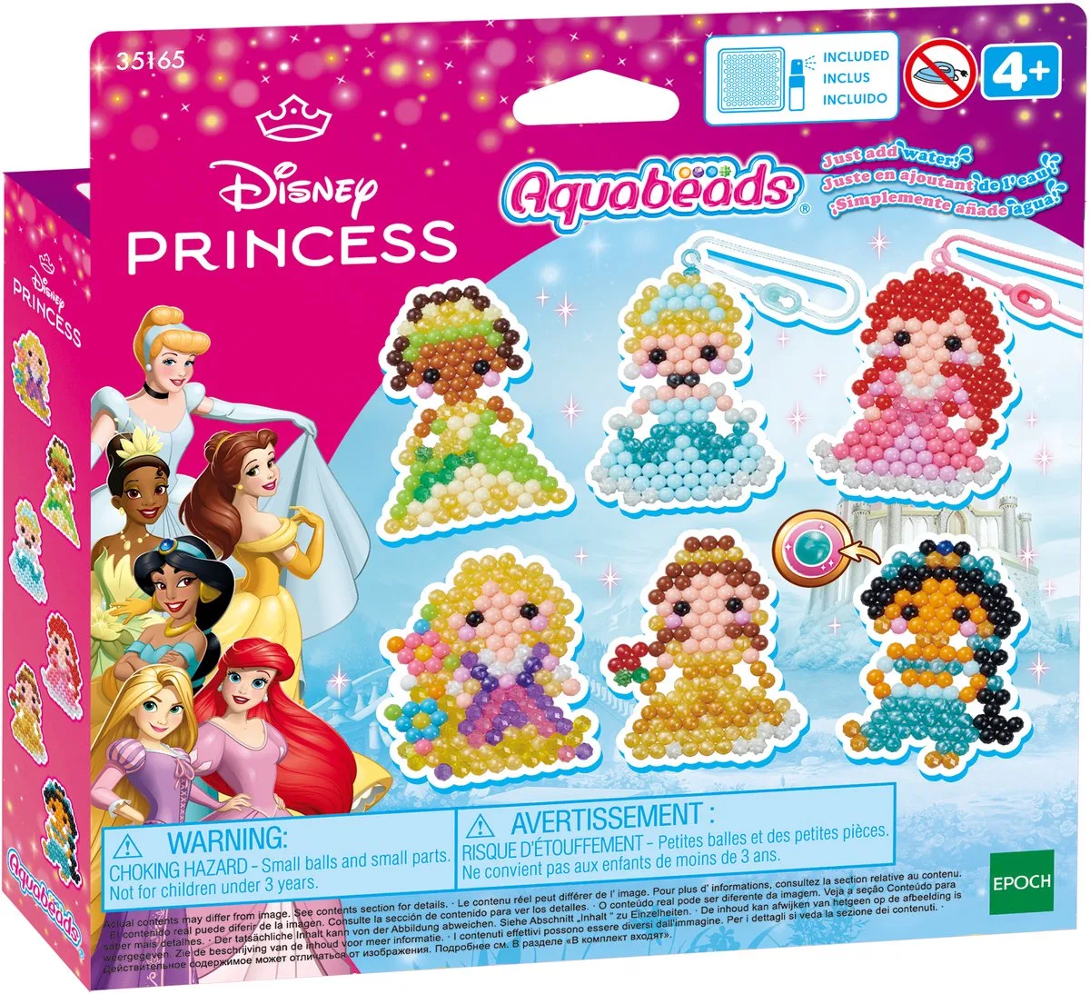 Disney Prinses knutselset- parels die plakken met water van Aquabeads in Meerkleurig – productfoto