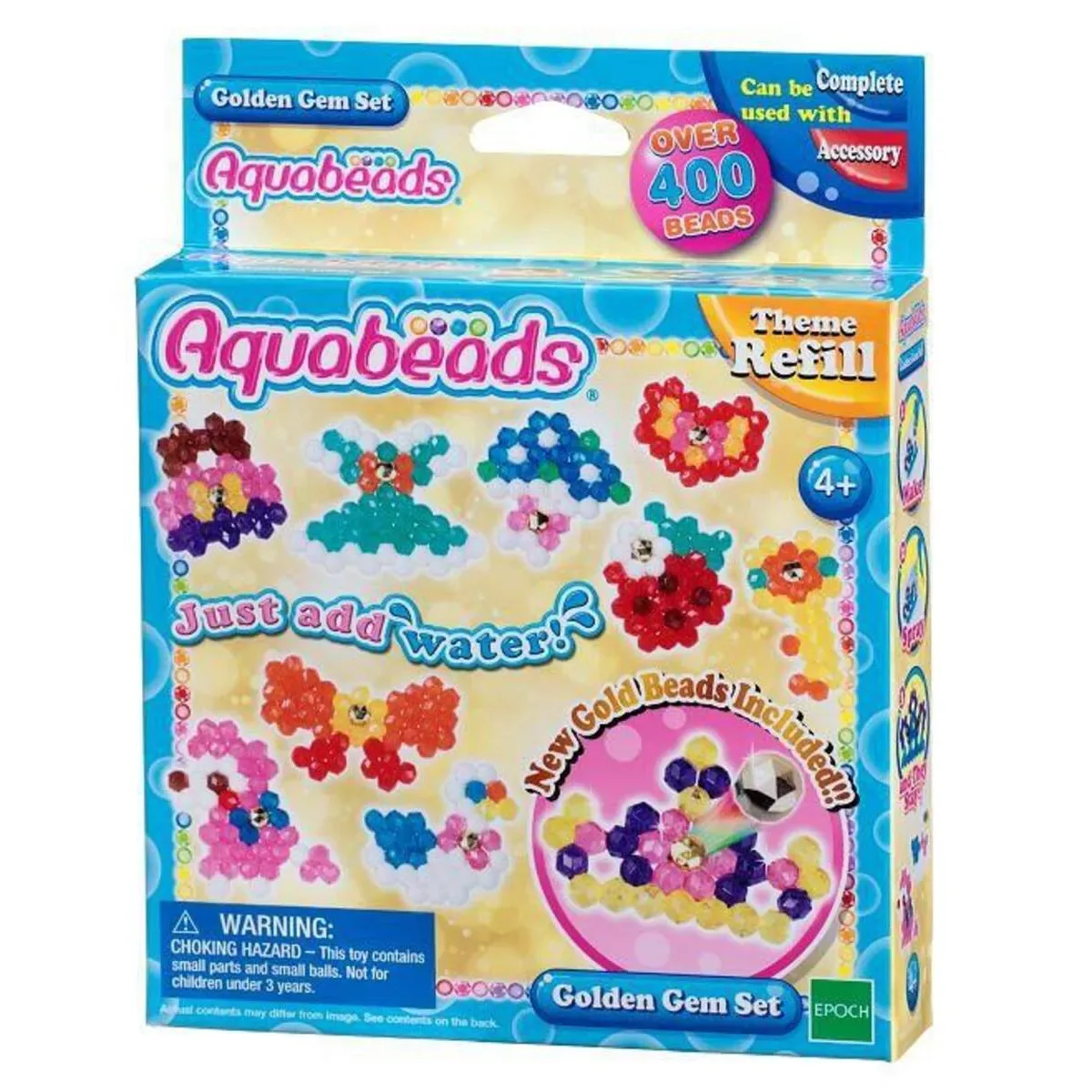 Edelsteinset mit goldenen Perlen by Aquabeads – product photo