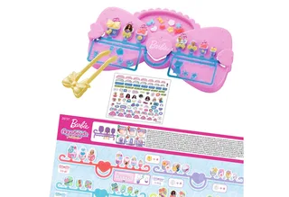 Nail studio Barbie Designer Kit- met herbruikbare nagels- zonder nageldroger- veilig voor kinderen- alleen water nodig von Aquabeads in Mehrfarbig – Produktfoto 2 von 5