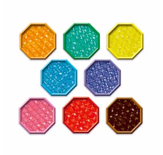 navulling juweelparelpakket - 800 juweel parels in 8 kleuren från Aquabeads i Flerfärgad – produktbild 2 av 3