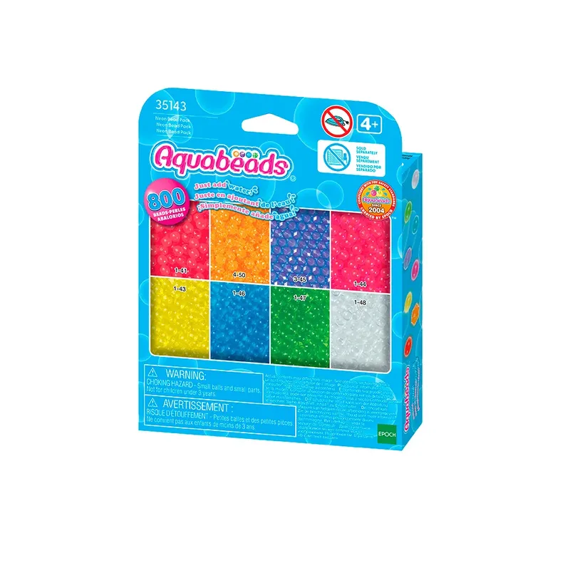 navulling neonkleuren- 800 parels från Aquabeads i Flerfärgad – produktbild 2 av 2