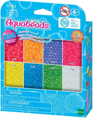 navulling neonkleuren- 800 parels från Aquabeads i Flerfärgad – produktbild 1 av 2