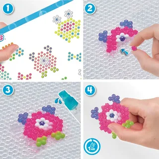 Neon Gekke Monsters set- kleurrijke parels die magisch aan elkaar plakken door water von Aquabeads in Multi kleur – Produktfoto 6 von 6