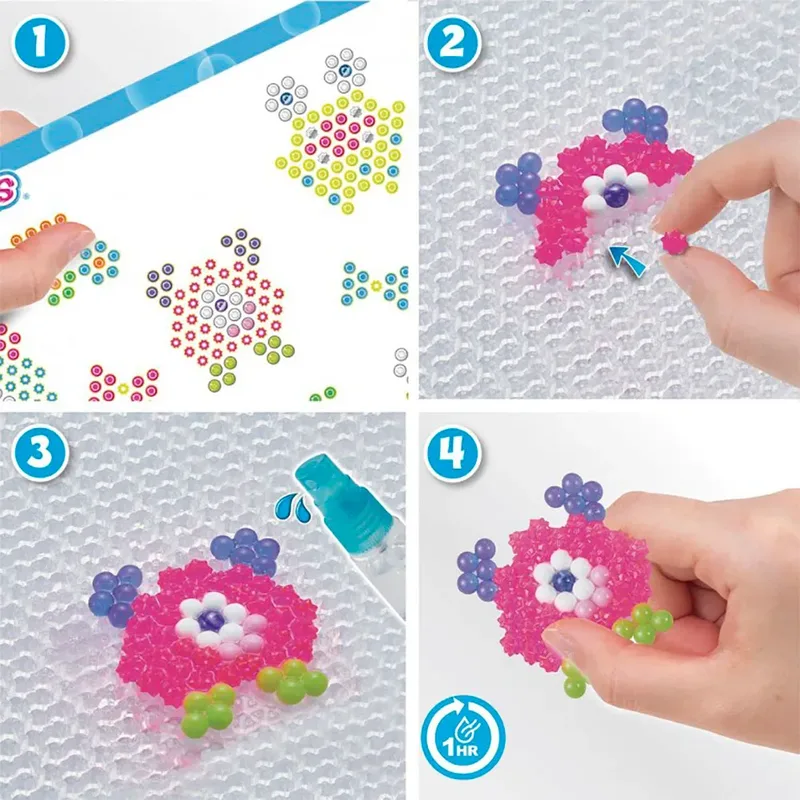 Neon Gekke Monsters set- kleurrijke parels die magisch aan elkaar plakken door water von Aquabeads in Multi kleur – Produktfoto 6 von 6