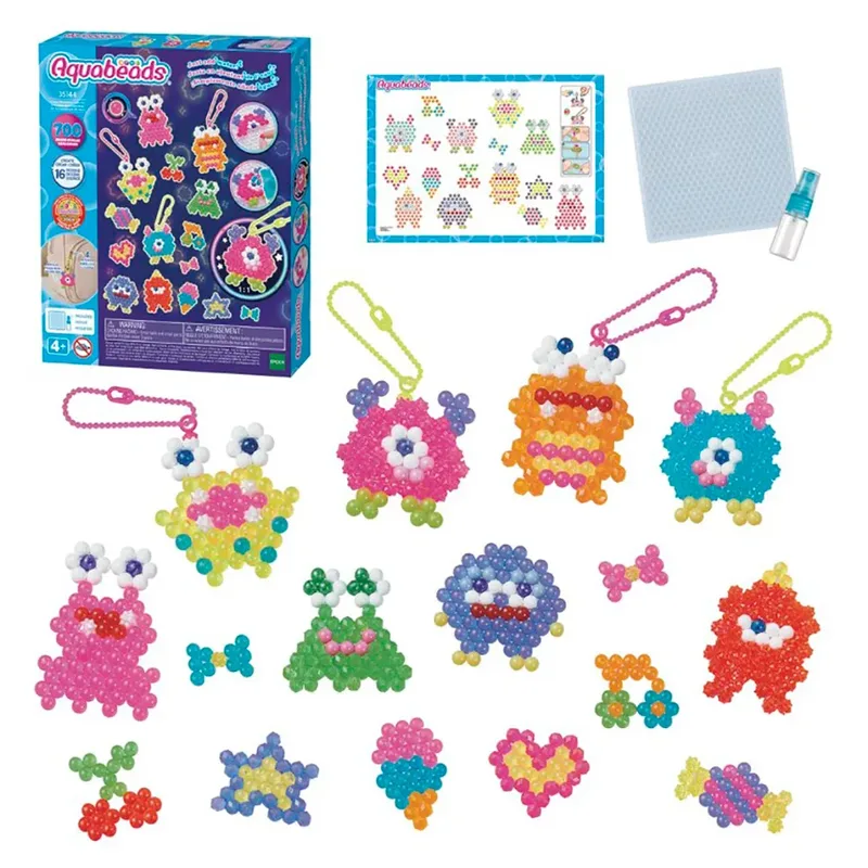 Neon Gekke Monsters set- kleurrijke parels die magisch aan elkaar plakken door water von Aquabeads in Multi kleur – Produktfoto 2 von 6