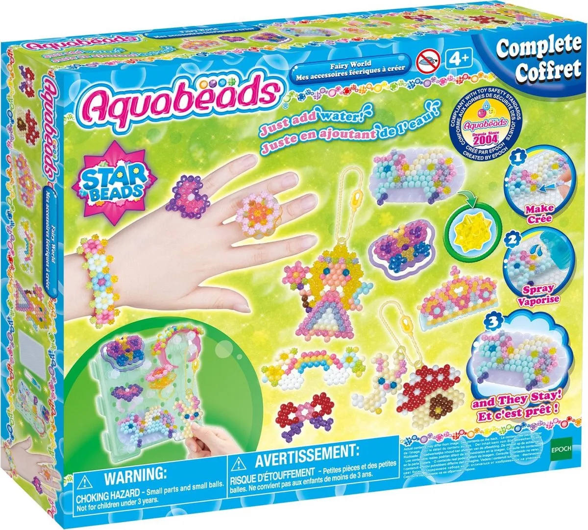 Sprookjes wereld 31766- complete set 820 parels van Aquabeads in Meerkleurig – productfoto