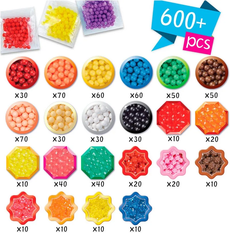Super Mario Character Set- complete set 690 parels - 6 figuren maken by Aquabeads in Multicolour – product photo 4 of 5