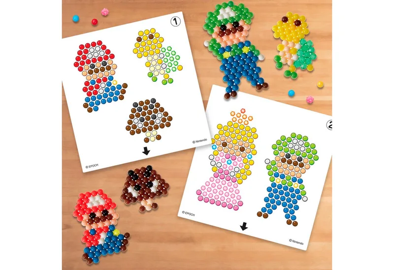Super Mario Character Set- complete set 690 parels - 6 figuren maken by Aquabeads in Multicolour – product photo 5 of 5