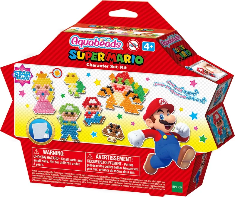 Super Mario Character Set- complete set 690 parels - 6 figuren maken by Aquabeads in Multicolour – product photo 1 of 5