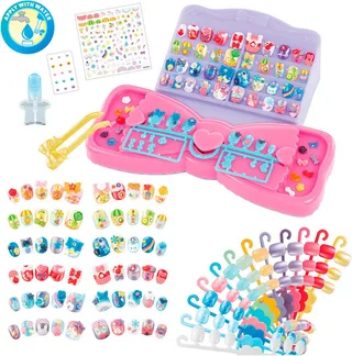 veelkleurige Nagelset voor kinderen- complete nagelstudio inclusief 60 nagels från Aquabeads i Flerfärgad – produktbild 2 av 5