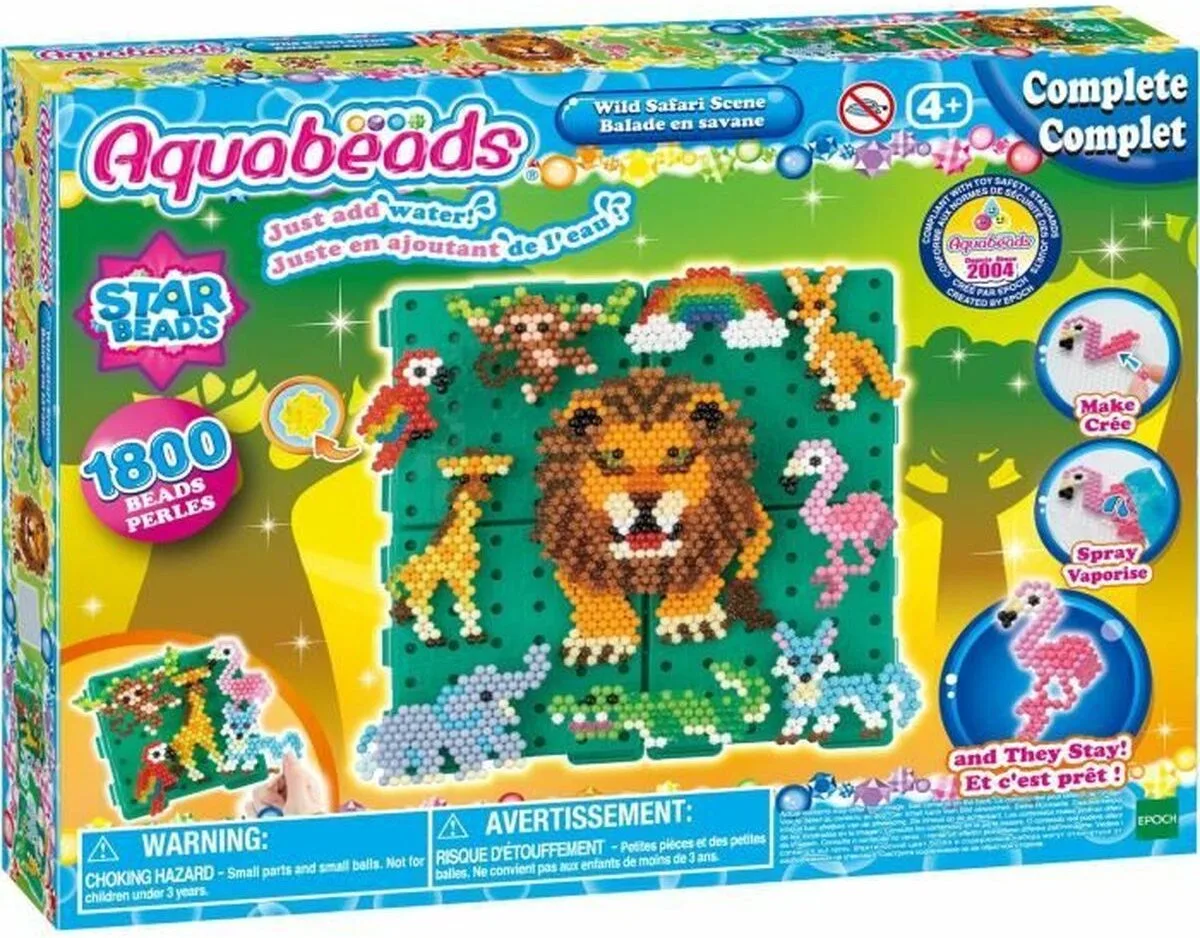 Wild Safari Scene- complete set från Aquabeads i Flerfärgad – produktbild
