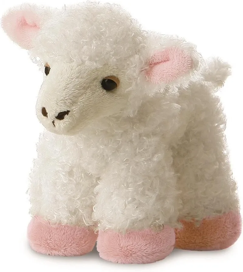 Knuffel Mini Flopsie Lana Lam 20,5 Cm de Aurora en Blanc – photo du produit