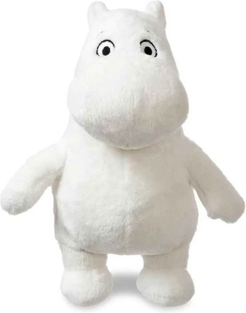 Muminki Serie - Staande Knuffel - 17 cm - Zacht Materiaal fra Aurora i Hvid – produktbillede