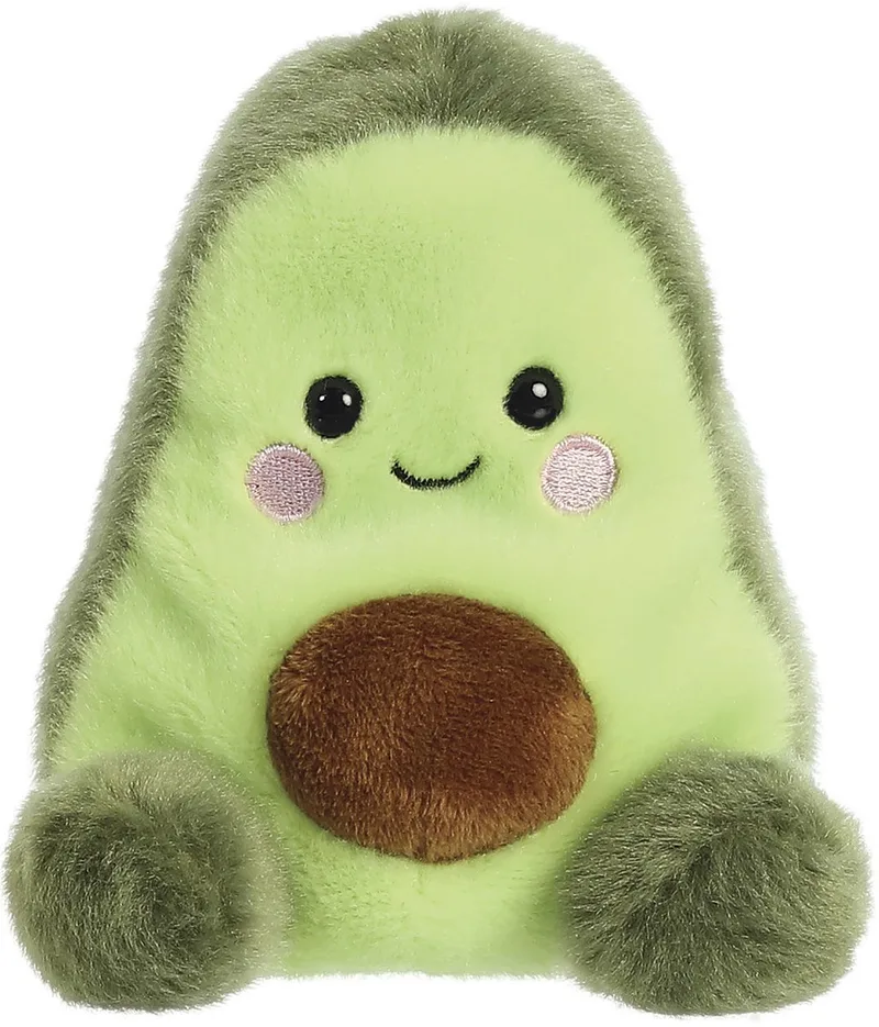 Palm Pals Avocado Knuffel – 13 cm van Aurora in Groen – productfoto