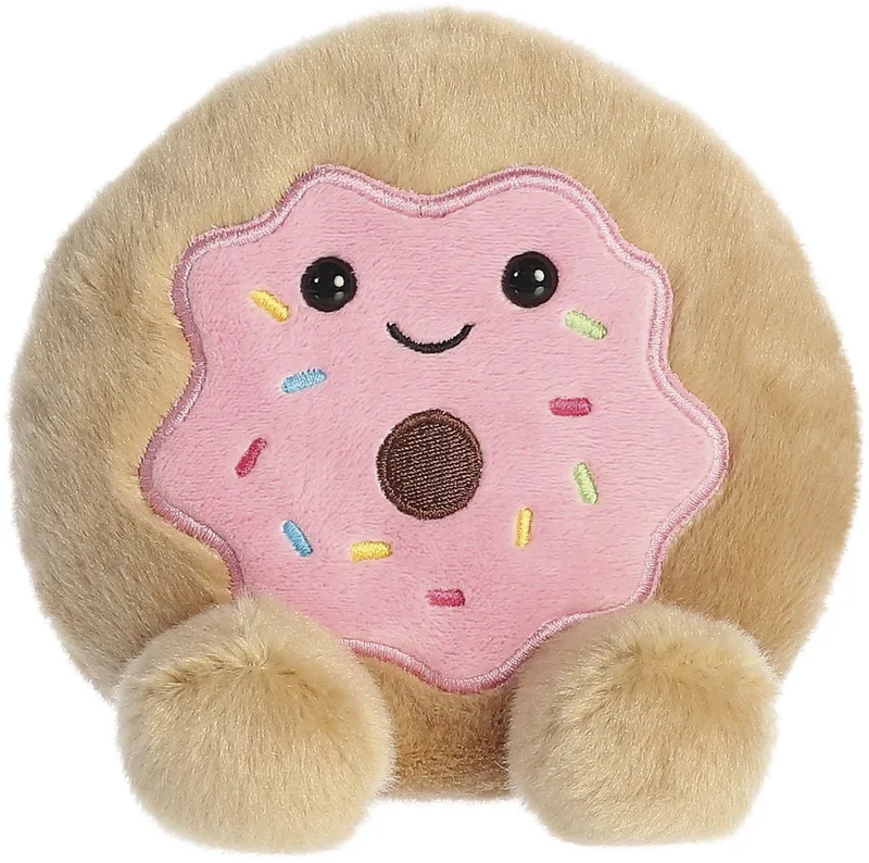Palm Pals Donut Knuffel – 13 cm by Aurora in Pink – product photo