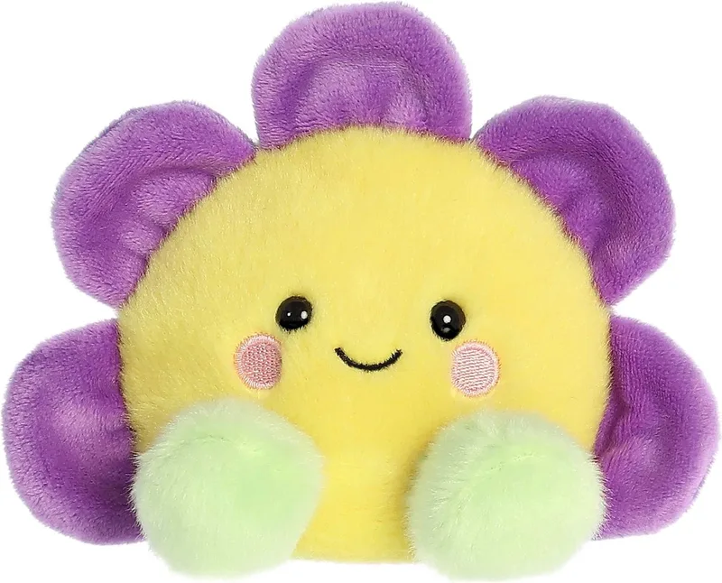 Palm Pals Herfstbloem Knuffel – 13 cm van Aurora in Paars – productfoto