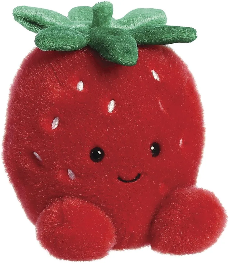 Palm Pals Juicy Strawberry Knuffel - 13 cm by Aurora in Red – product photo