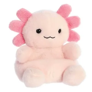 Palm Pals Serie - Axolotl Knuffel - 13 cm - Zacht Materiaal från Aurora i Rosa – produktbild 3 av 6