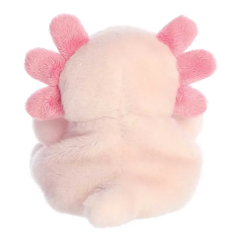 Palm Pals Serie - Axolotl Knuffel - 13 cm - Zacht Materiaal från Aurora i Rosa – produktbild 2 av 6