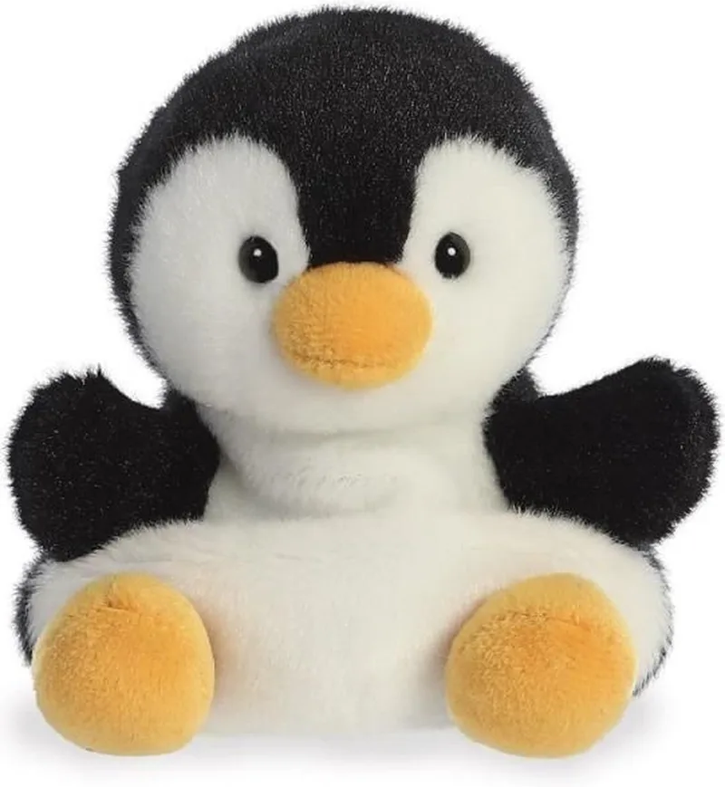 Pluche dieren knuffel - pinguin - dierentuin cadeau knuffel - 13 cm från Aurora i Flerfärgad – produktbild