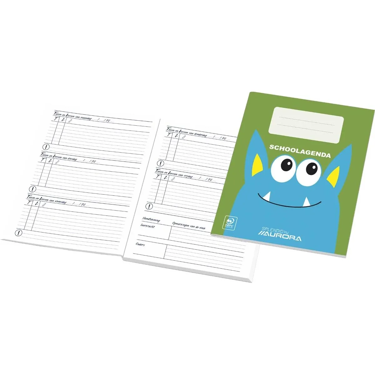 schoolagenda Nederlandstalig eeuwigdurend van Aurora – productfoto