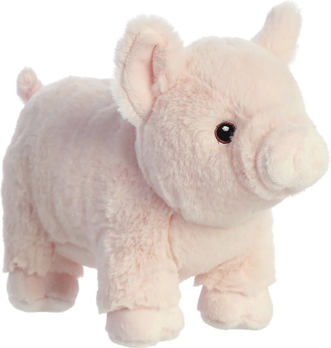 varkens/biggen pluche knuffel - roze - 24 cm - boerderij dieren knuffelbeesten van Aurora in Meerkleurig – productfoto