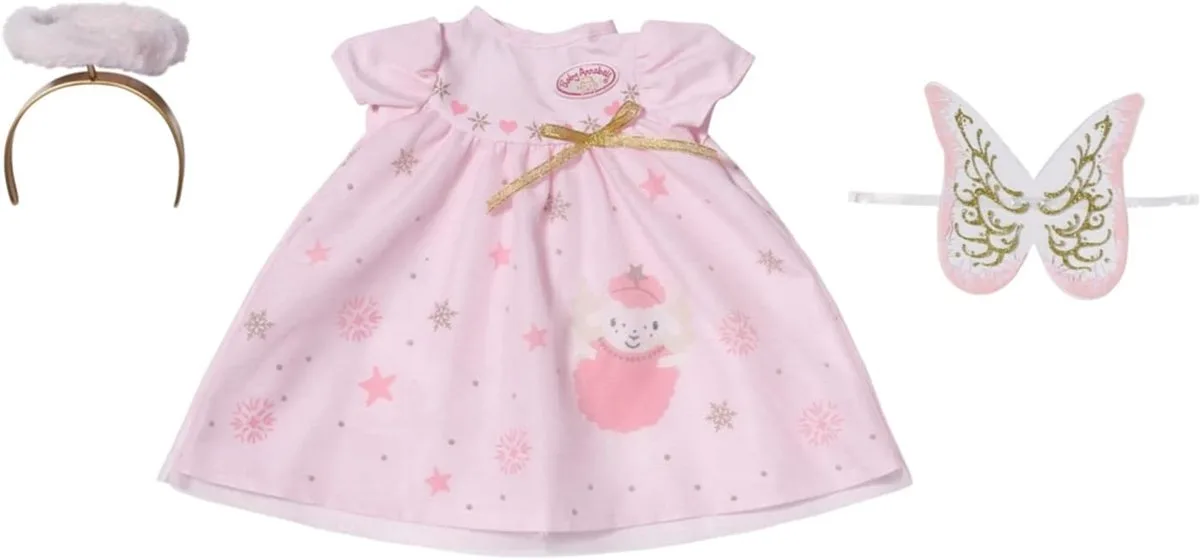 Kerstjurkje - Poppenkleding fra Baby Annabell i Lyserød – produktbillede