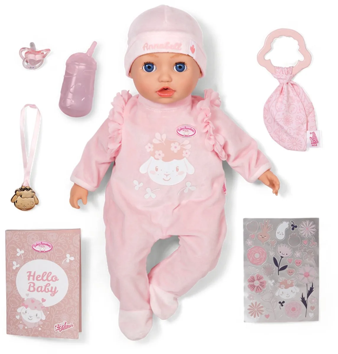 pop 43cm interactief - realistische babypop speelgoed. von Baby Annabell in Mehrfarbig – Produktfoto