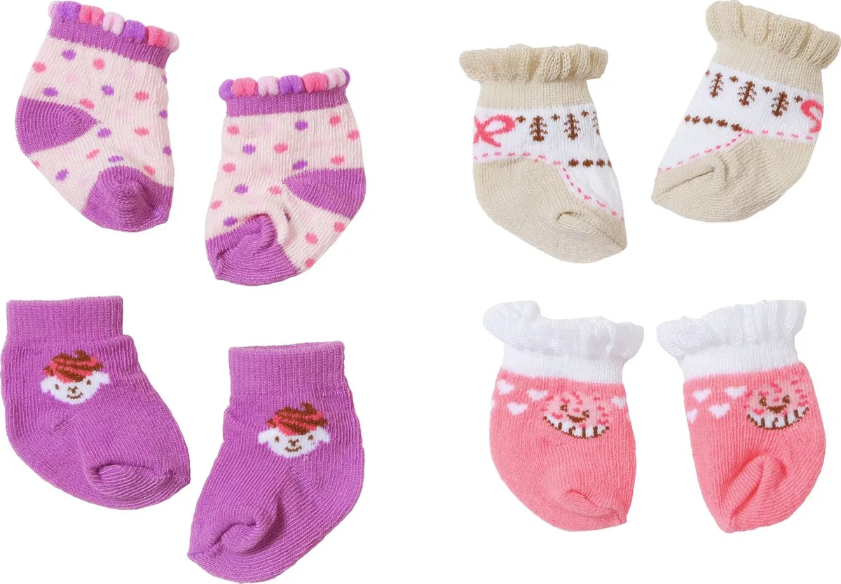 Sokken - set van 2 paar poppen sokken de Baby Annabell en Multicolore – photo du produit