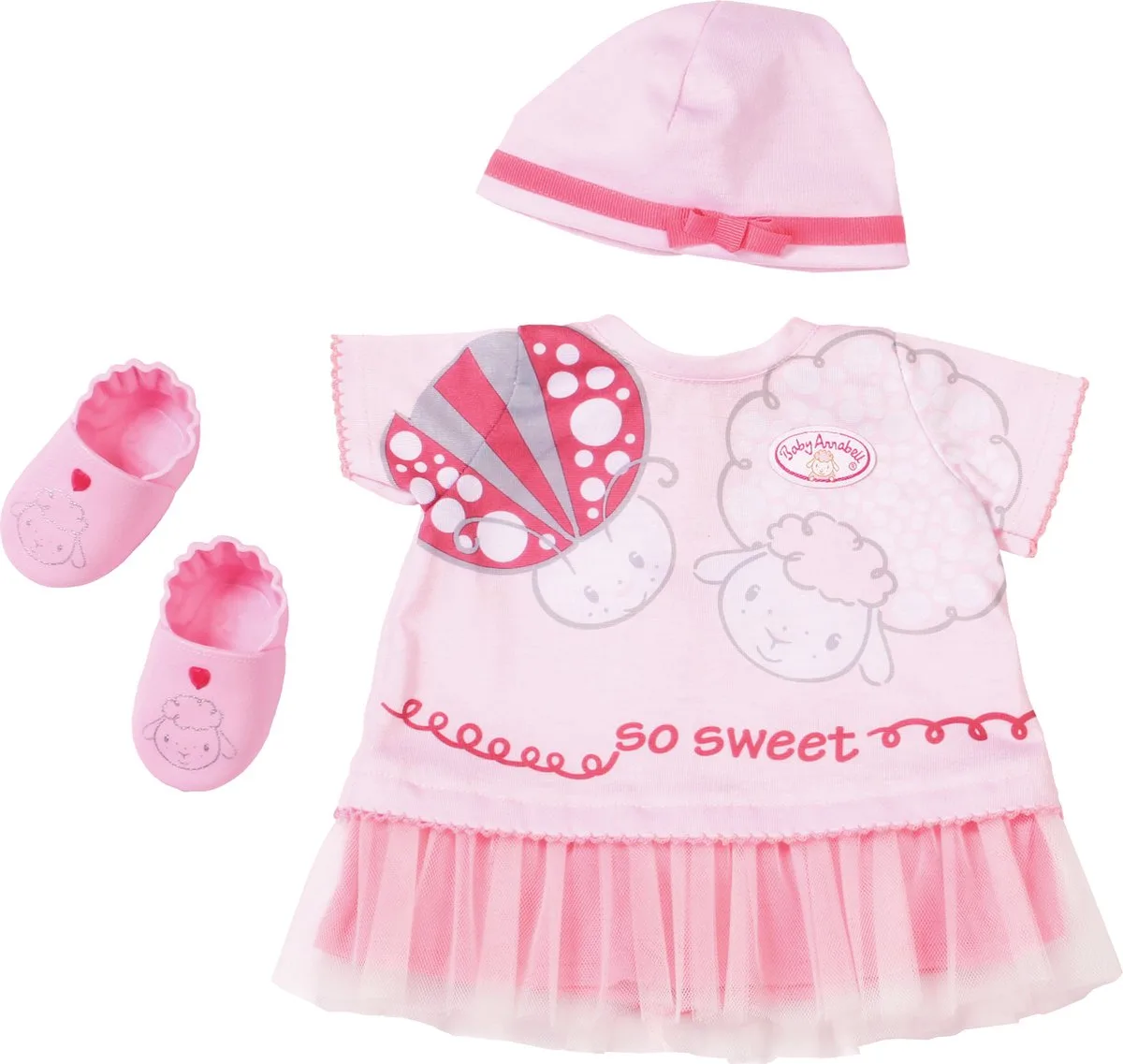 Zomerdroom Set - Poppenkleding 43 cm de Baby Annabell en Rose – photo du produit