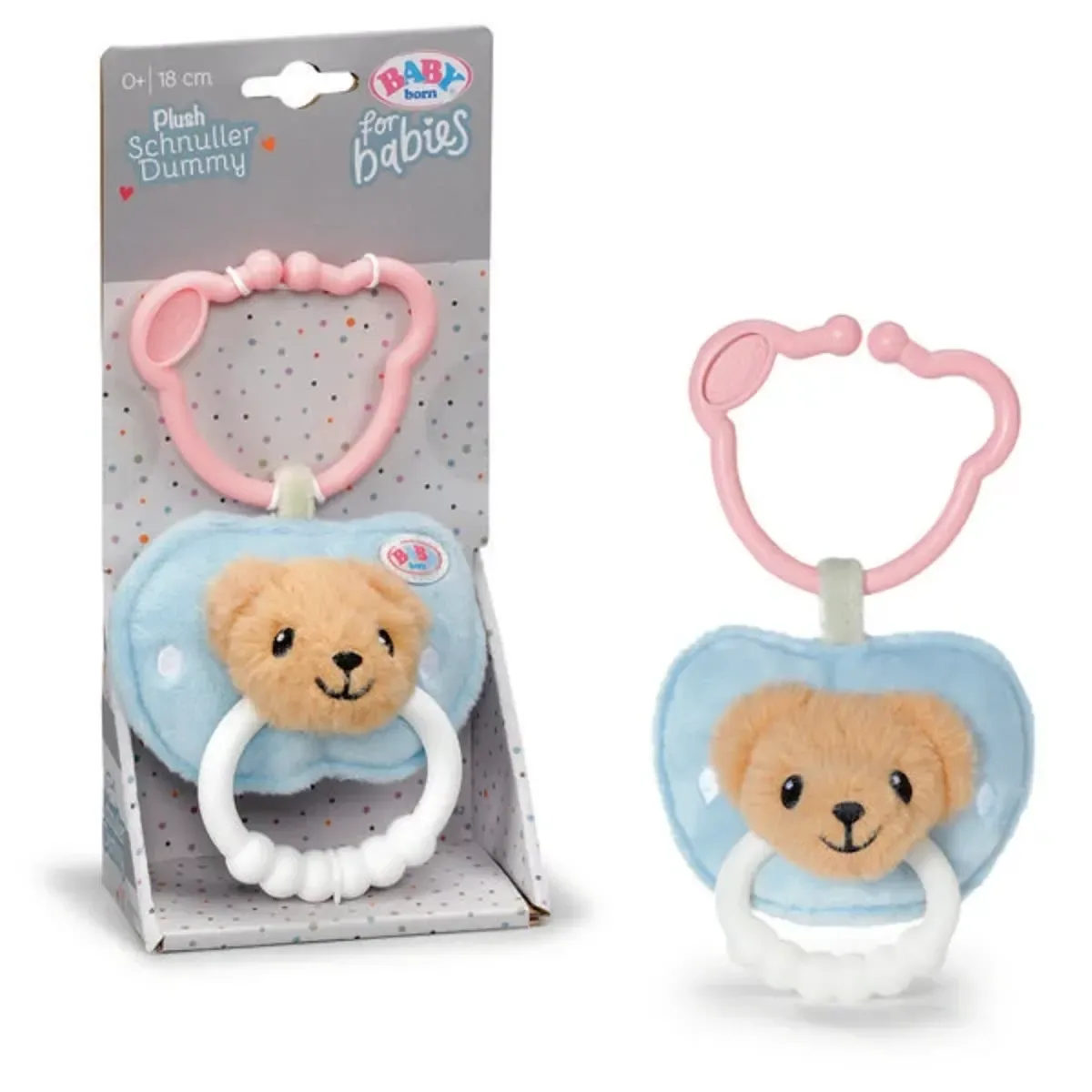 BABY born® 839362 for babies - Schnuller aus Plüsch mit Beißring von BABY born – Produktfoto