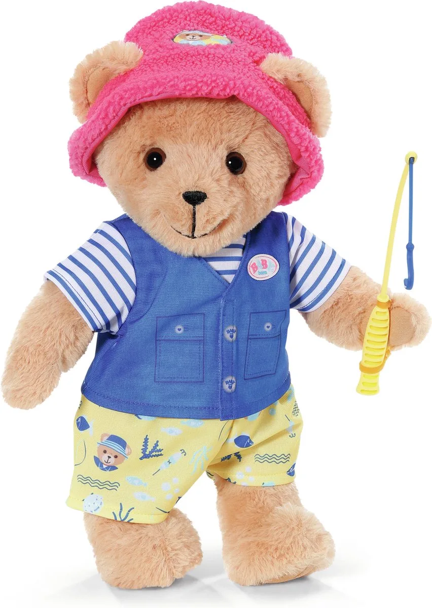Beer Vissersoutfit - Met hoed - 43 cm - Poppenkleding de BABY born en Multicolore – photo du produit
