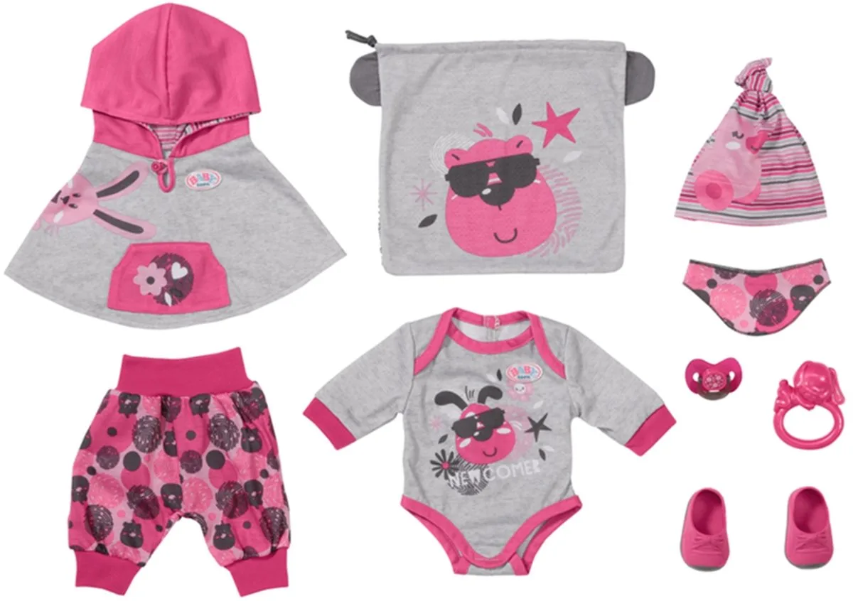 Deluxe Pasgeboren-Set - Poppenkleding 43 cm van BABY born in Meerkleurig – productfoto