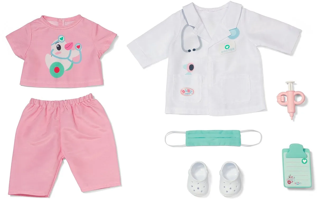 Doktor-Outfit 43cm, Puppenzubehör von BABY born in Mehrfarbig – Produktfoto