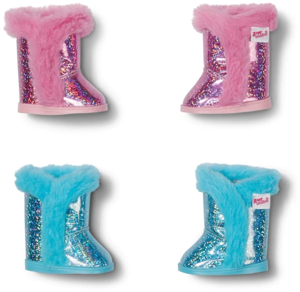 glitterlaarzen 43 cm, 1 paar de BABY born en Bleu ou rose – photo du produit