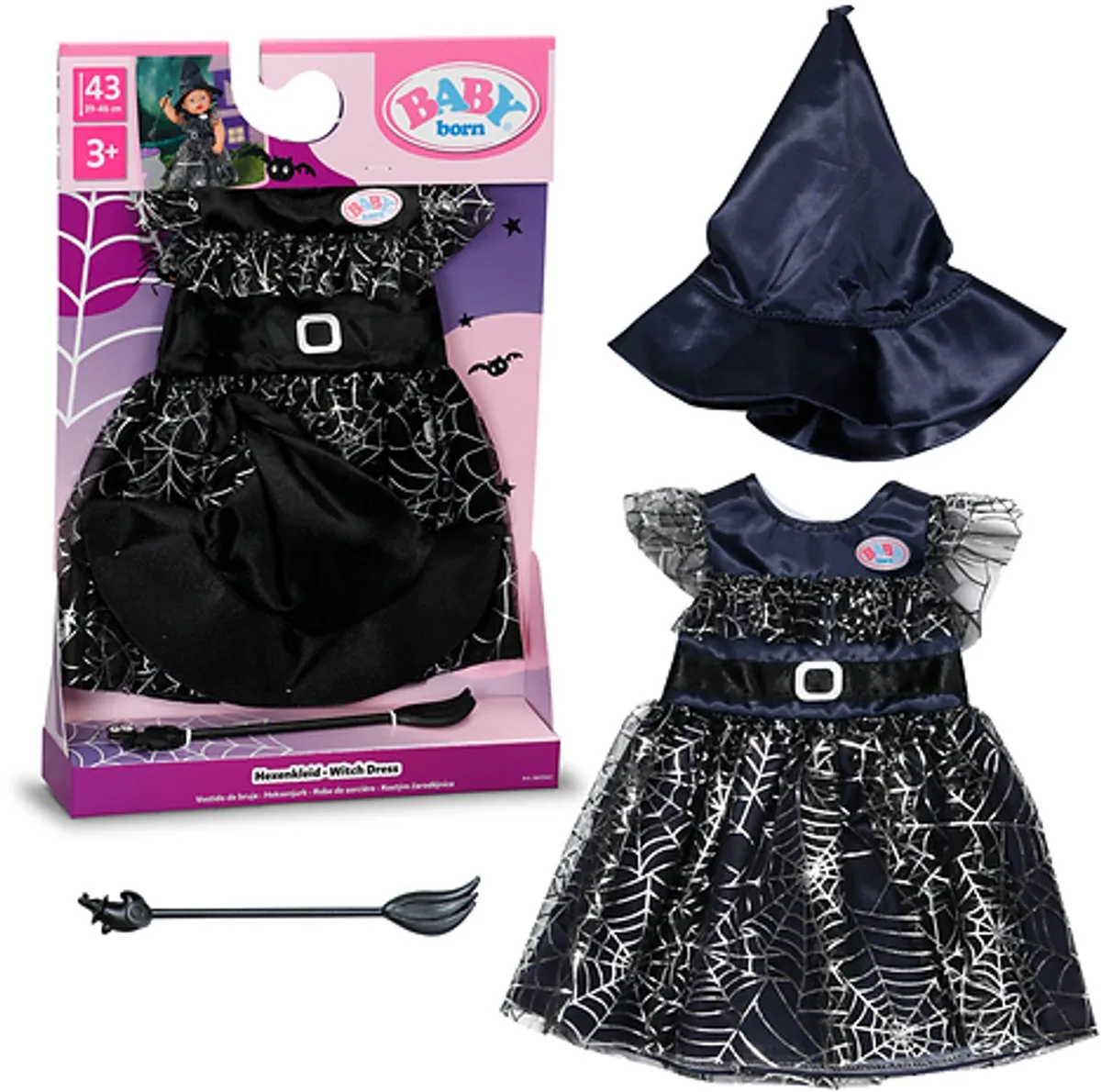 Hexenkleid 43cm, Puppenzubehör von BABY born in Mehrfarbig – Produktfoto