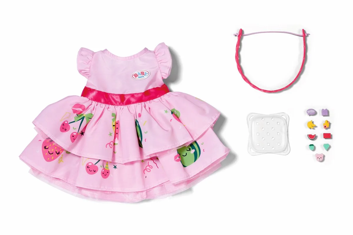 Dress with Pinplay 43cm von BABY born in Rosa – Produktfoto