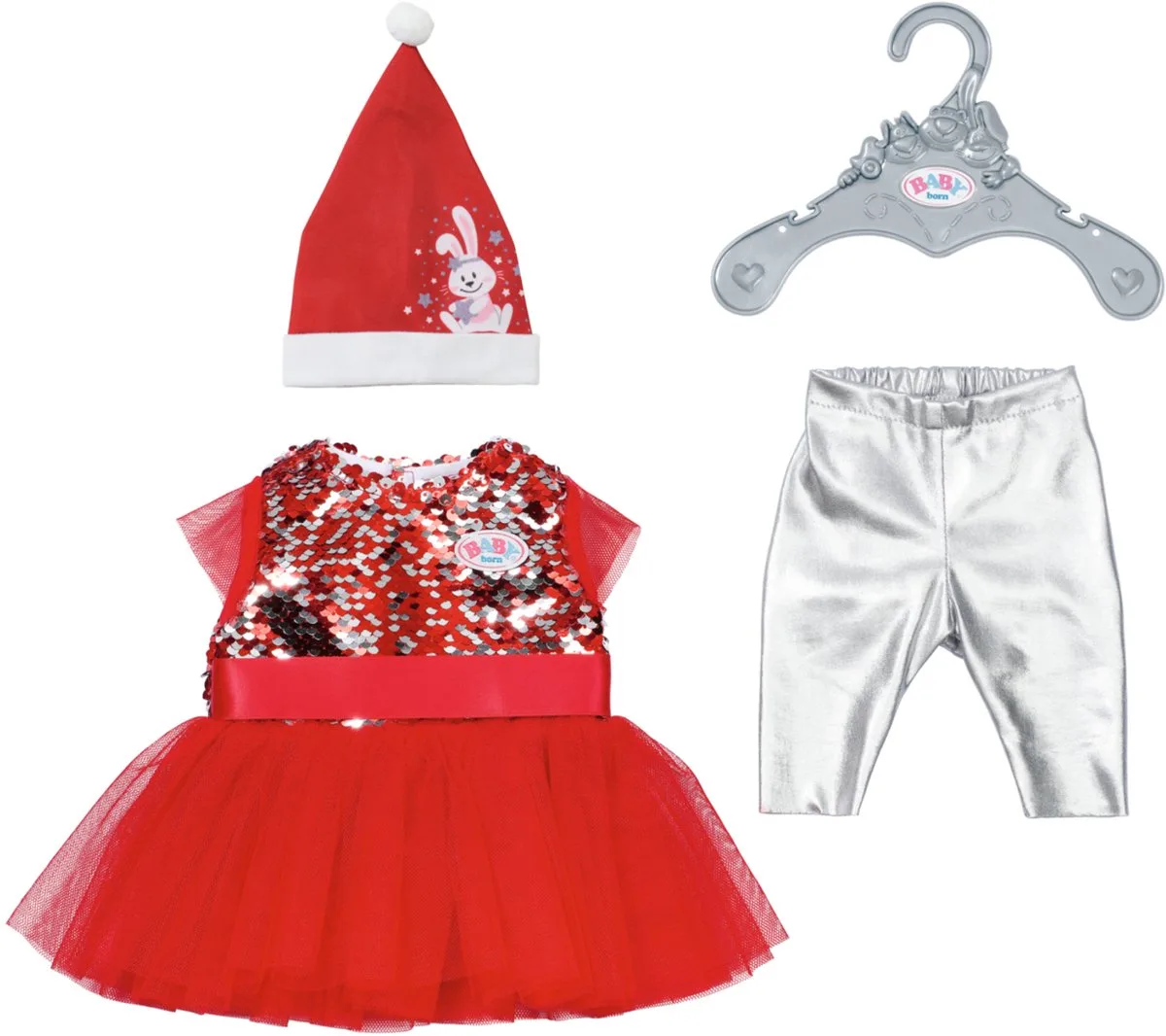 Kerstjurk, 43cm de BABY born en Multicolore – photo du produit