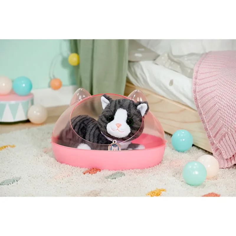 knuffelkat Cookie met geluid en kattenmand - interactief speelgoed by BABY born in Multicolour – product photo 5 of 6