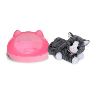 knuffelkat Cookie met geluid en kattenmand - interactief speelgoed by BABY born in Multicolour – product photo 2 of 6