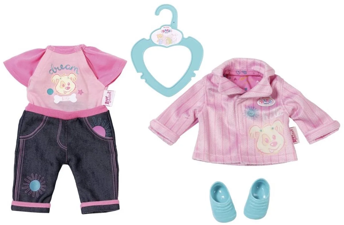Little Kinderdagverblijf Kleertjes - Poppenkleding 32 cm fra BABY born i Lyserød – produktbillede
