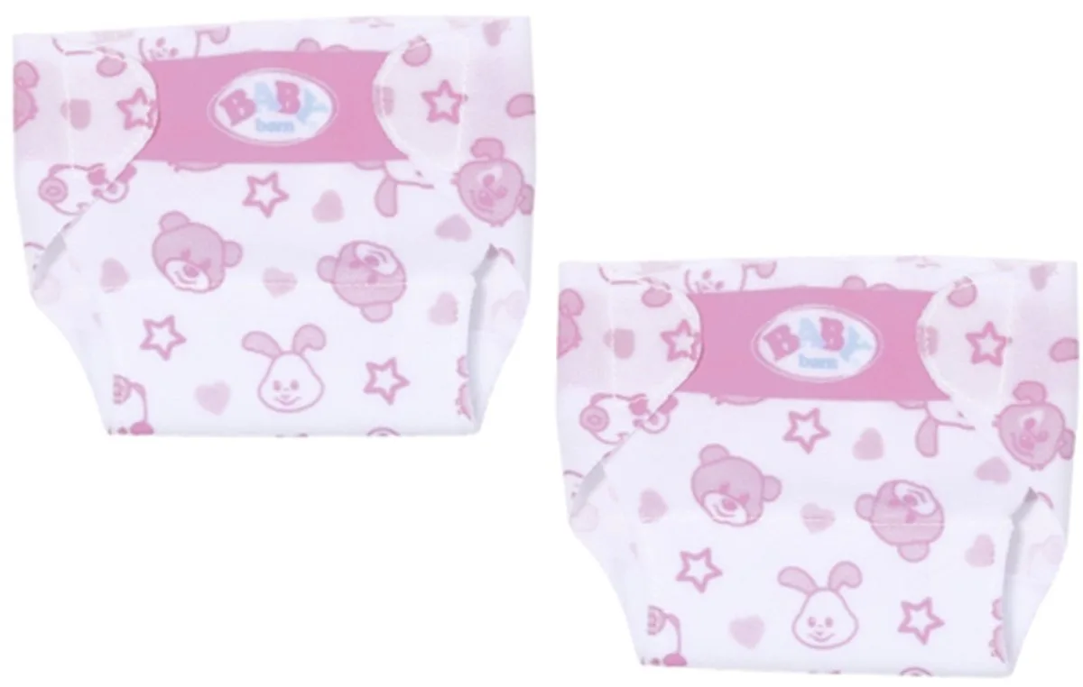 Little Luiers 2 stuks 36 cm - Poppenverzorgingsproduct de BABY born en Multicolore – photo du produit