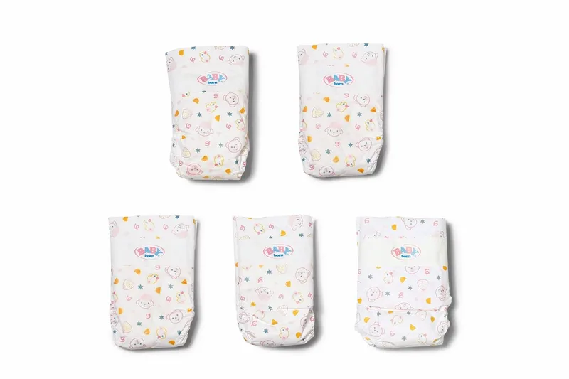 Nappies - 43 Cm - 5 Pack von BABY born in Mehrfarbig – Produktfoto